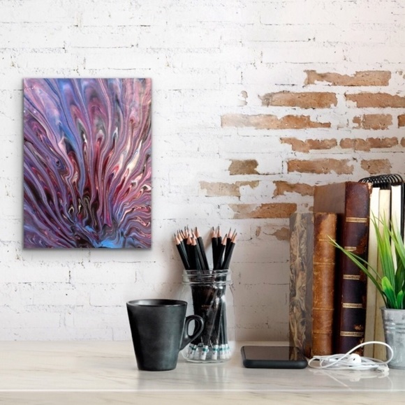 Original signed pour art signed by artist - Picture 2 of 6